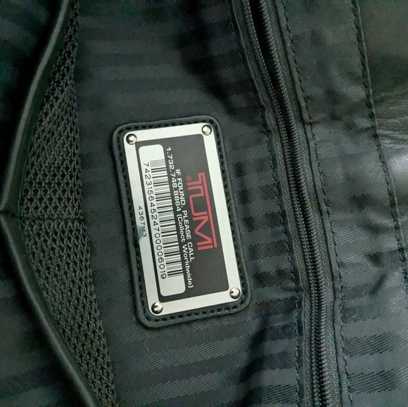 Tumi Green Messenger Bag Ballistic Nylon And Full-grain Leather Style 4367 - Picture 9 of 12